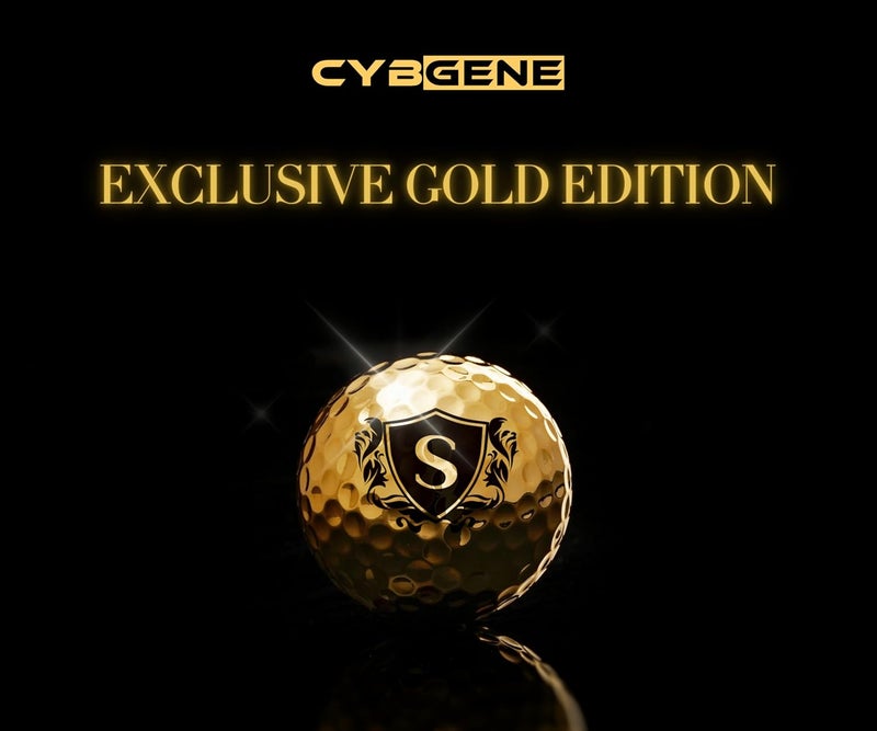 CybGene Funny Golf Gifts for Men Unique, Personalized Gold Golf Balls, Cool Accessories for Golf Lovers, Golfers, for Birthday and Christmas - Image 2